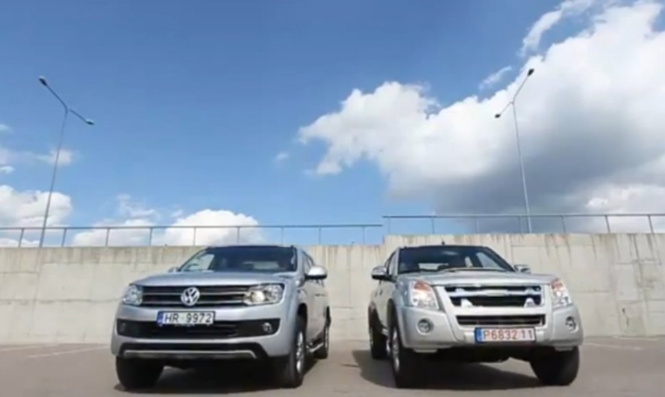 „Volkswagen Amarok“ ir „Isuzu D-MAX“