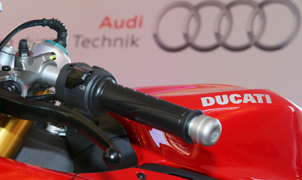 „Audi“ ir „Ducati“ logotipai