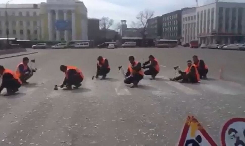Rusijoje naikinama pėsčiųjų perėja