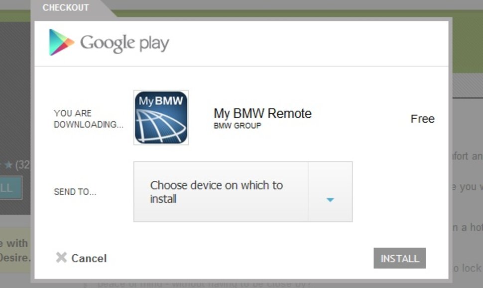 „My BMW“ aplikacija
