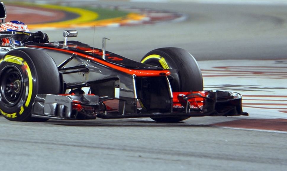 „McLaren“ bolido priekis