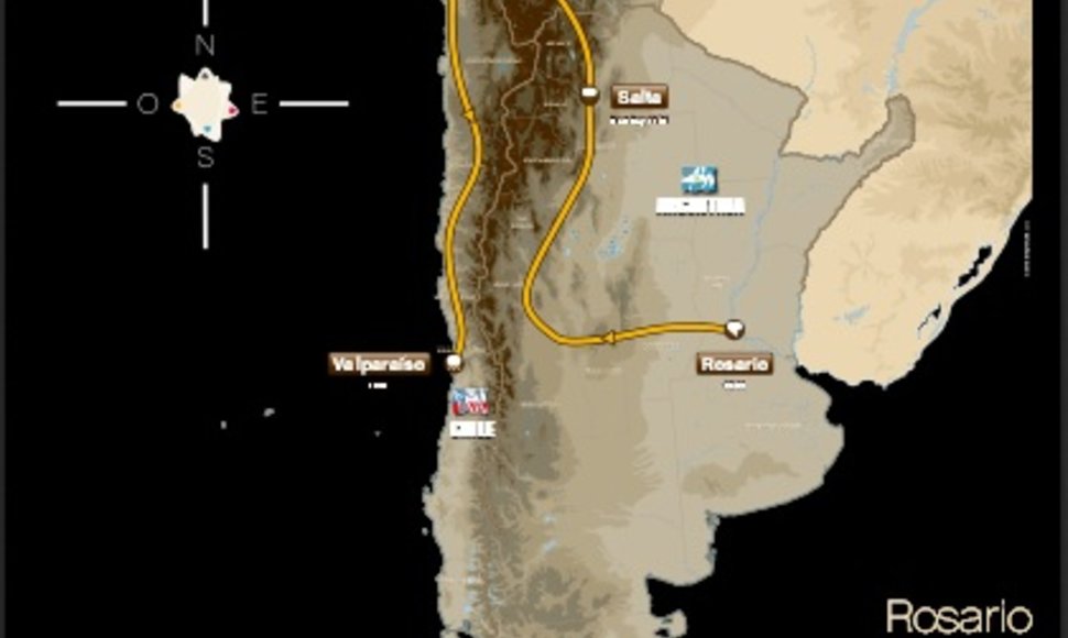 Dakaro 2014-ųjų žemėlapis