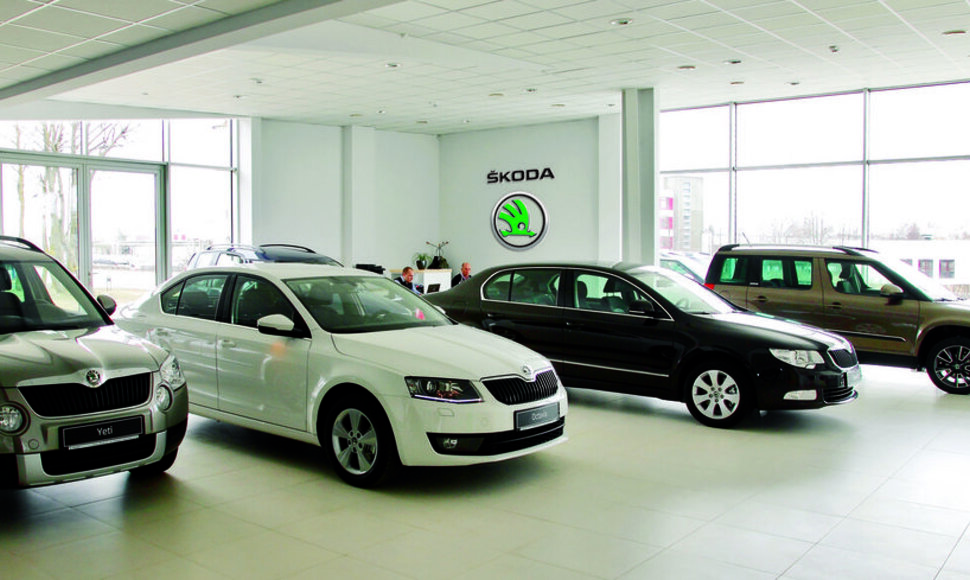 Atnaujintas &bdquo;&Scaron;koda&ldquo; salonas Klaipėdoje