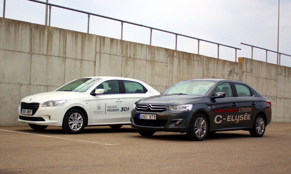 „Peugeot 301“ ir „Citroen C-Elysee“