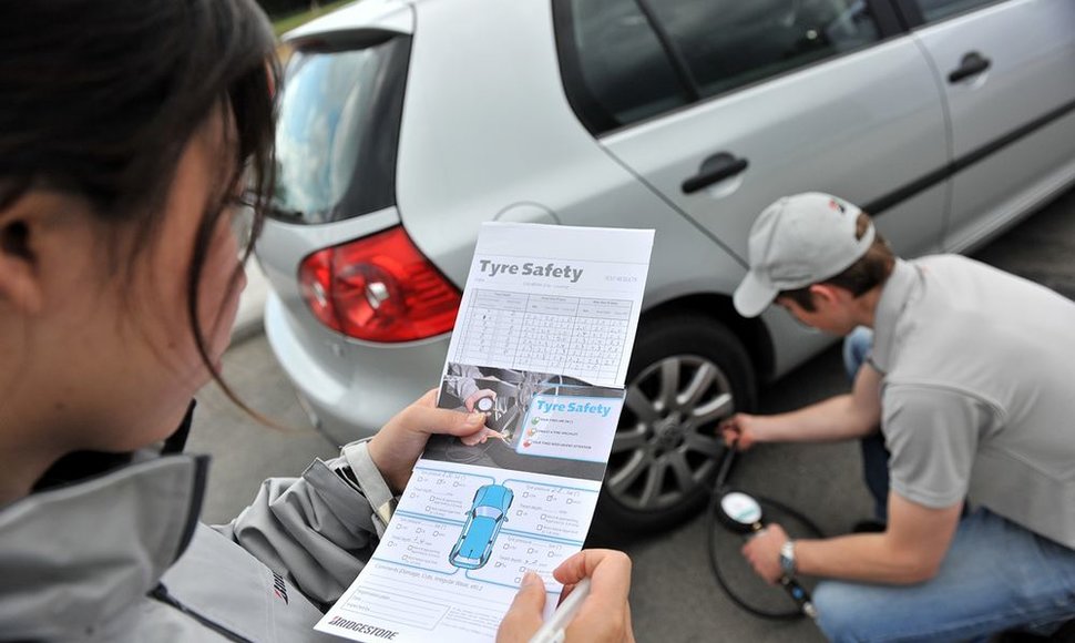 „Bridgestone“ padangų kokybės tikrinimas