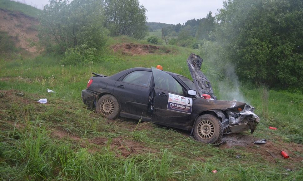„Subaru Impreza WRX STI“ po tragiškos avarijos