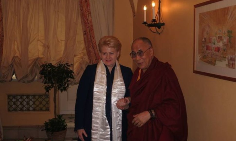 D.Grybauskaitė ir Dalai Lama. 