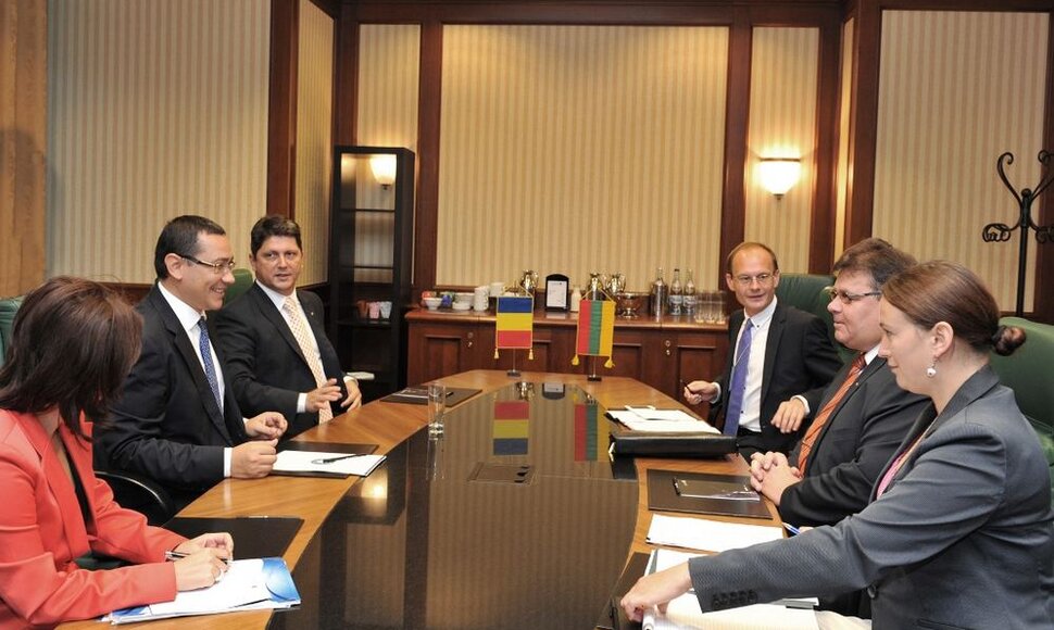 Linas Linkevičius ir Rumunijos premjeras
