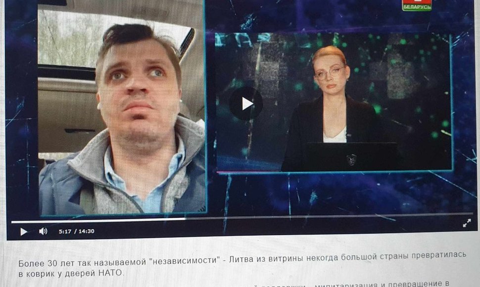 Giedrimo Jeglinsko interviu Baltarusijos propagandinei televizijai