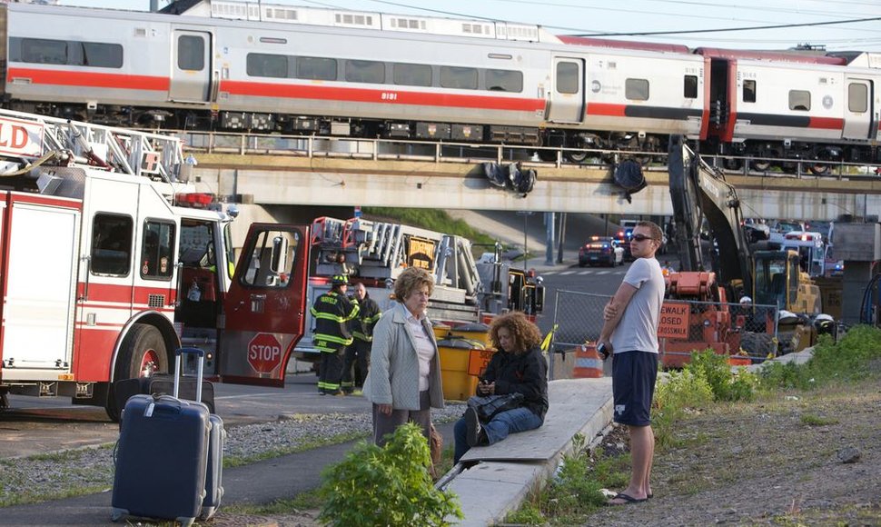 JAV susidūrus traukiniams sužeisti 60 keleivių
