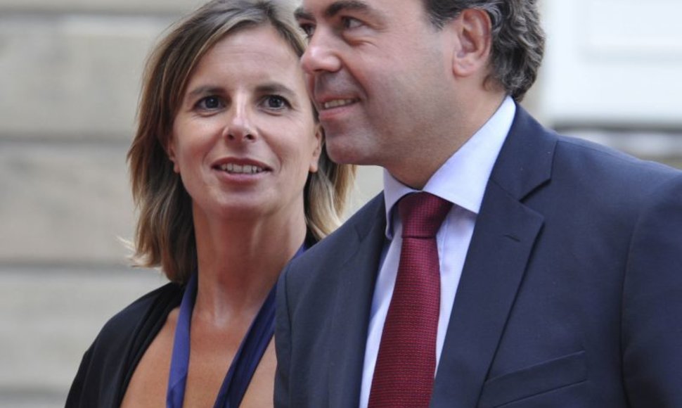 Prancūzijos ministras Lucas Chatelis su savo žmona Astrid Herrenschmidt