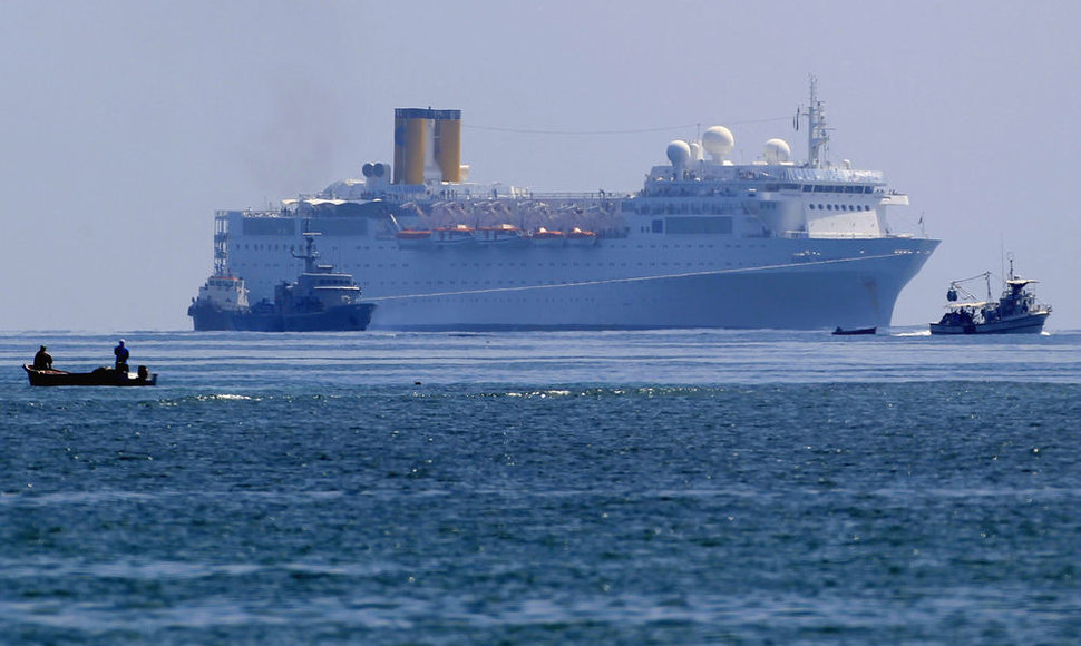 Kruizinis laivas „Costa Allegra“ atplaukia į Seišelių uostą