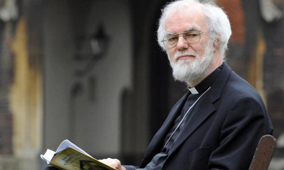 Atsistatydinti planuojantis pasaulio anglikonų dvasinis vadovas Kenterberio arkivyskupas Rowanas Williamsas 