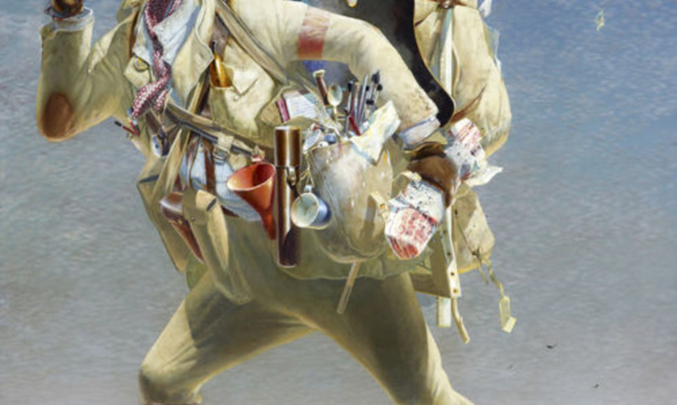 Timo Storriero paveikslas „Teatrališkas keliautojas (sekant Boschu)“
