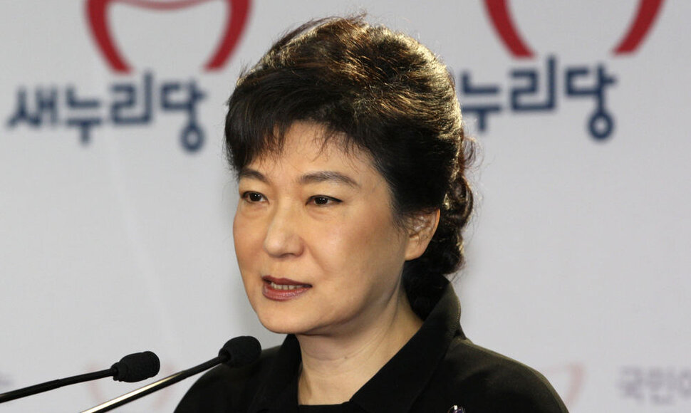 NFP lyderė Park Geun-Hye, kuri žada kovoti dėl Pietų Korėjos prezidento posto