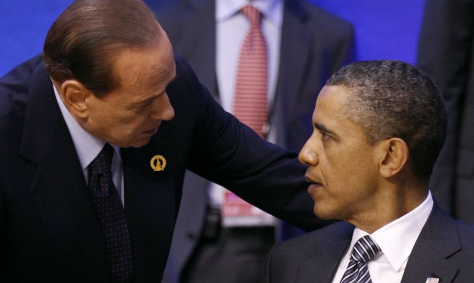 Silvio Berlusconi ir Barackas Obama