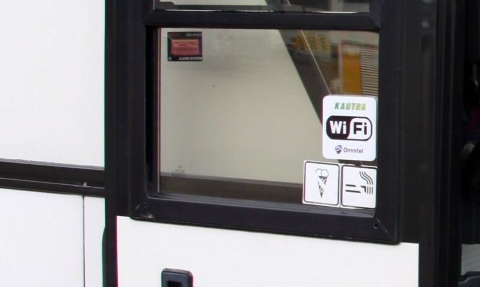 Kautra autobusų keleviai nuo šiol galės nemokamai naudotis bevieliu internetu