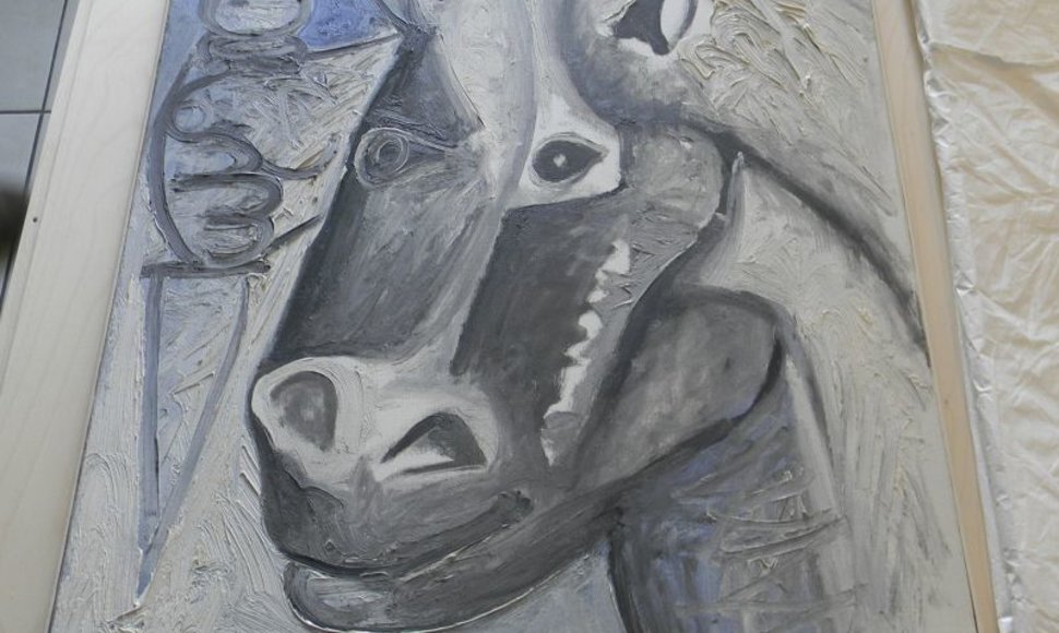 Pablo Picasso paveikslas „Head of Horse“ (liet. „Žirgo galva“)