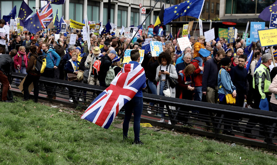 Londone – masinė demonstracija prieš „Brexit“