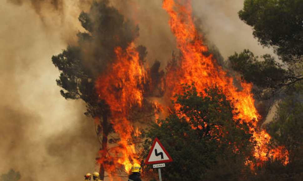 Miškų gaisras Ispanijoje