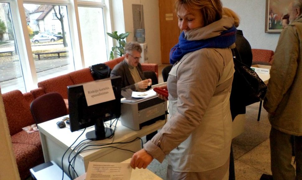 Išankstinis Seimo rinkimų 2-ojo turo balsavimas Šilutėje