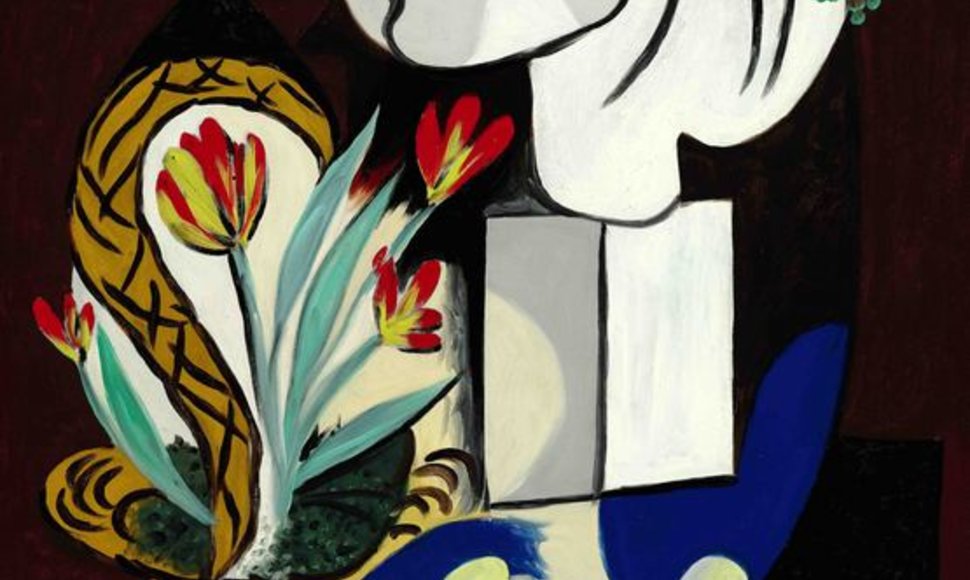 Picasso paveikslas „Nature morte aux tulipes“, tapytas 1932 metais