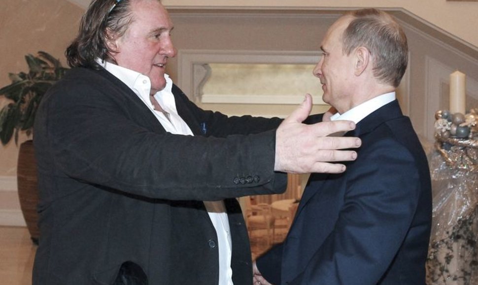 Gerard'as Depardieu susitiko su Vladimiru Putinu