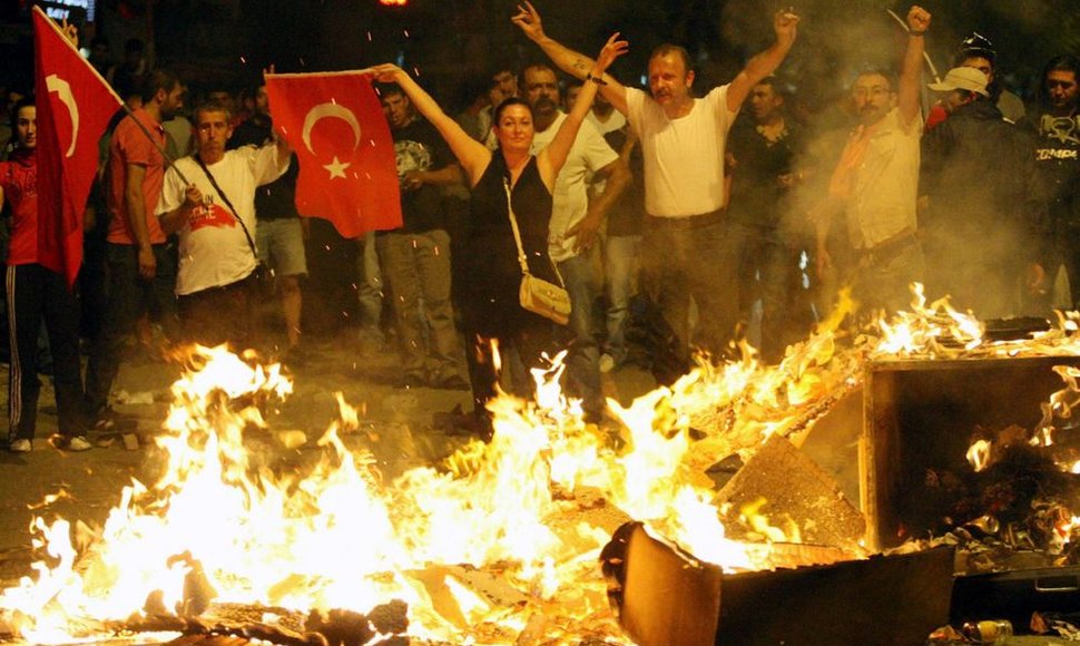 Protestuotojai Ankaroje