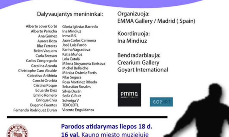 Kauno miesto muziejuje ketvirtadienį atidaroma tarptautinė kolektyvinė šiuolaikinių Ispanijos menininkų paroda „Sėkime žvaigždes“