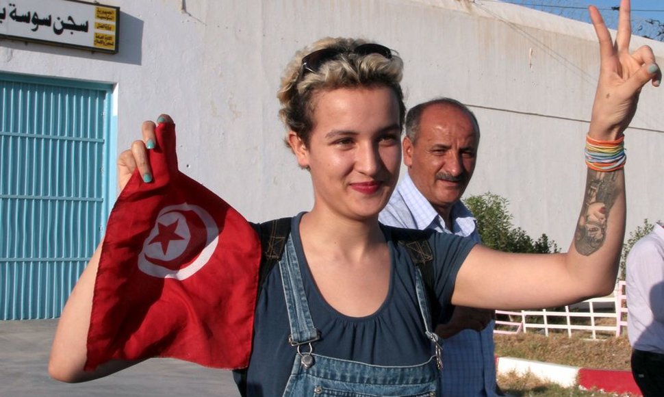 Tunisietė Amina Sboui