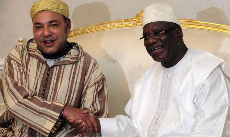 Naujasis Malio prezidentas Ibrahimas Boubacaras Keita (dešinėje) 