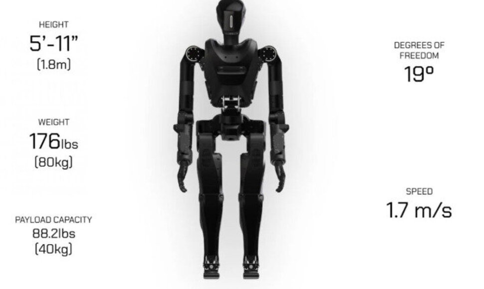 JAV „kovinis“ humanoidinis robotas