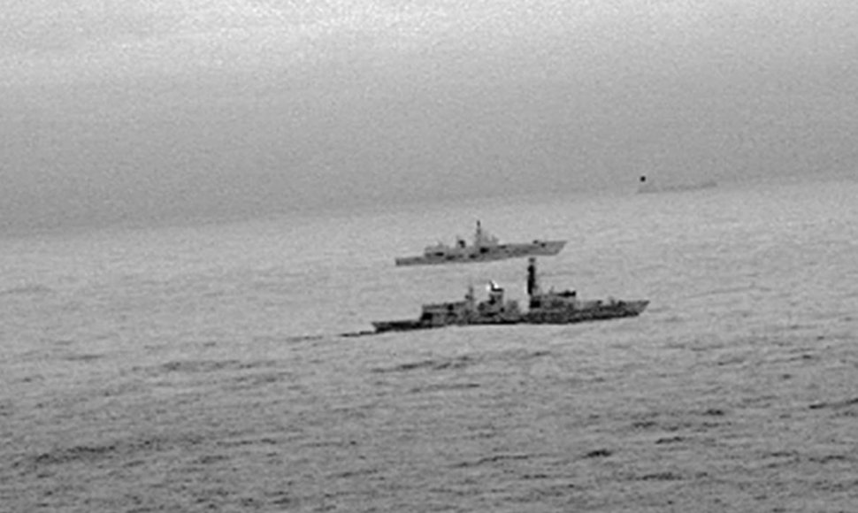 Fregata „St Albans“ lydėjo rusų fregatą „Admiral Gorshkov“ Šiaurės jūroje