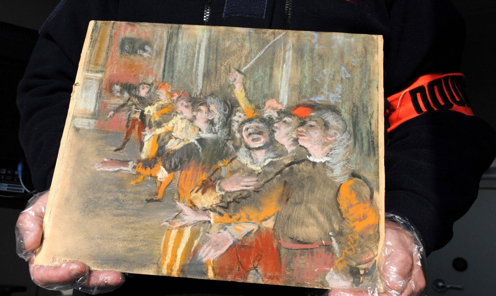 Edgaro Degas paveikslas „Choristai“