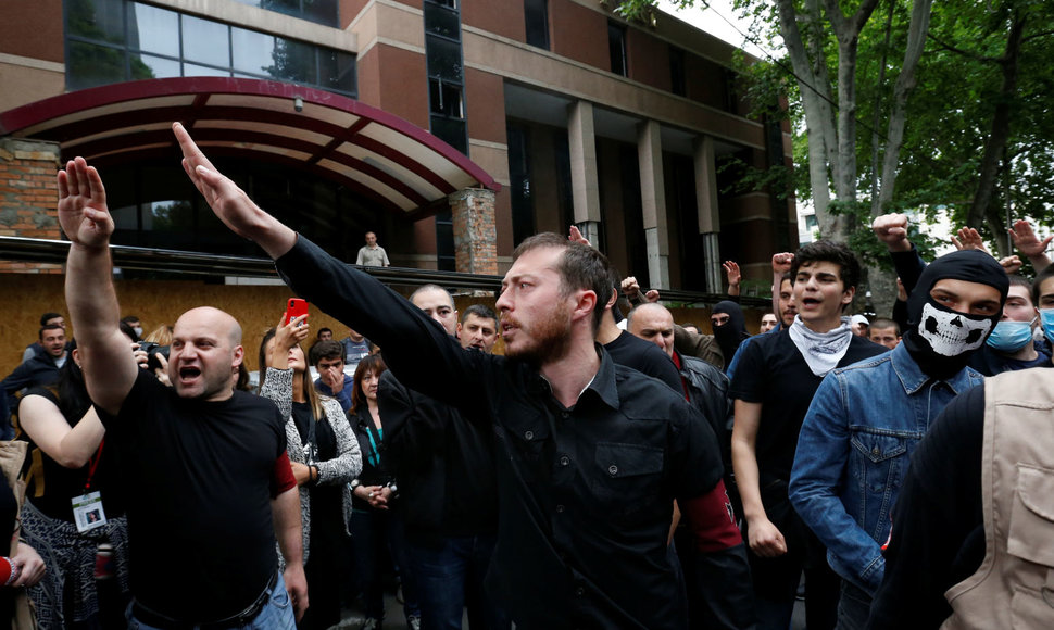 Protestai Tbilisyje