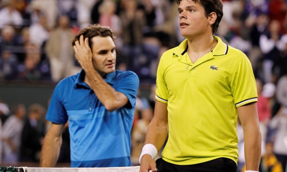 Rogeris Federeris pirmą kartą žaidė prieš Milošą Raoničių