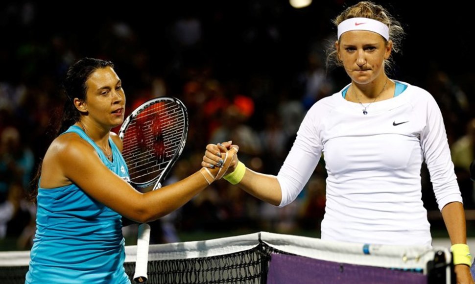 Marion Bartoli ir Viktorija Azarenka