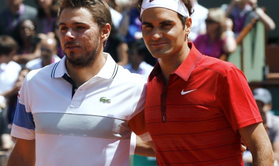 Stanislasas Wawrinka ir Rodgeris Federeris