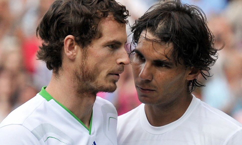 Andy Murray ir Rafaelis Nadalis_
