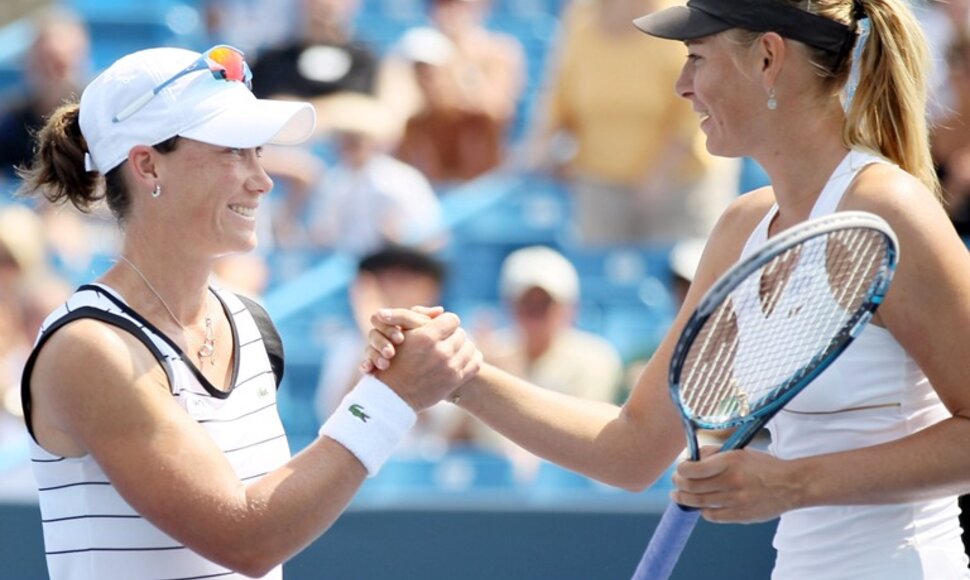 Samantha Stosur ir Marija Šarapova