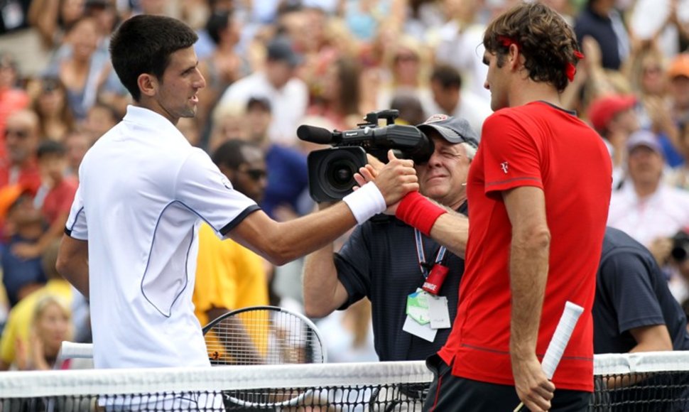 Novakas Džkovičius ir Rogeris Federeris