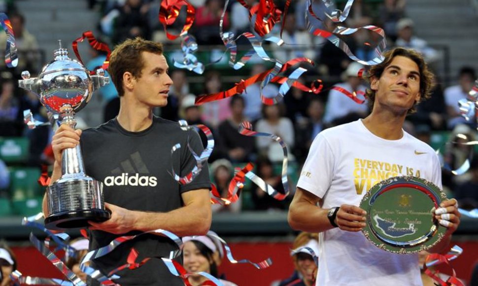 Andy Murray ir Rafaelis Nadalis 