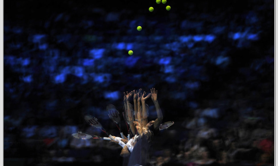 Rogerio Federerio padavimo foto akimirkos