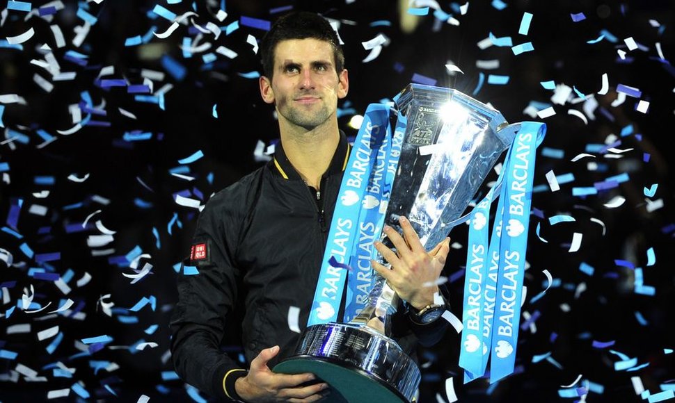 Novakas Džokovičius antrą kartą tapo „ATP World Tour Finals“ turnyro nugalėtoju