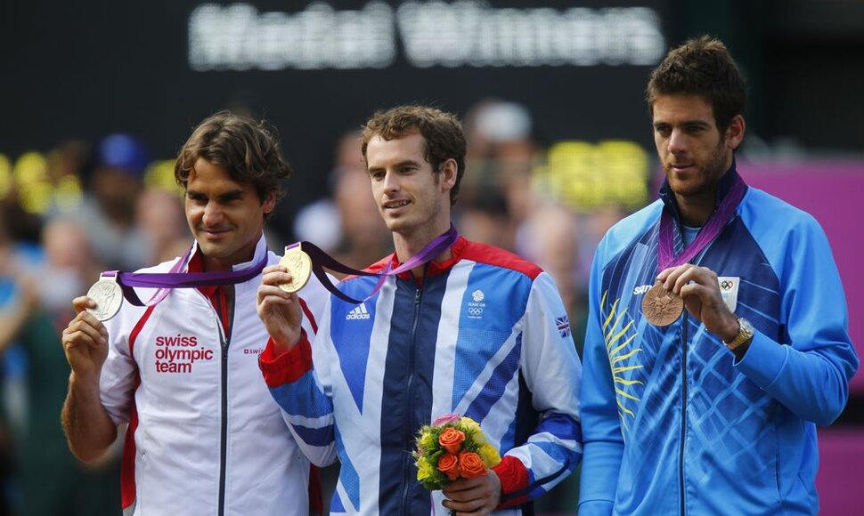 Rogeris Federeris, Andy Murray ir Juanas Martinas del Potro
