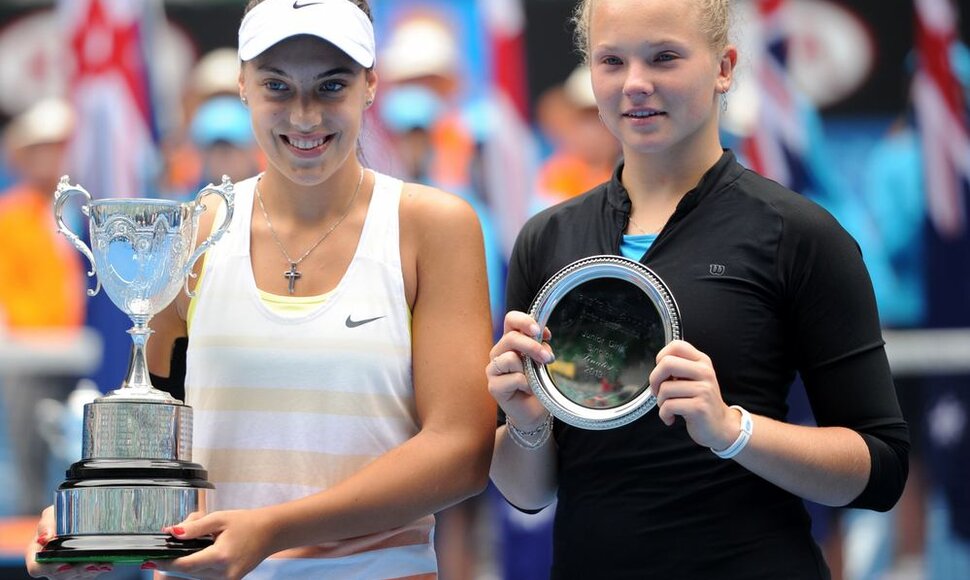 Ana Konjuh ir Katerina Siniakova