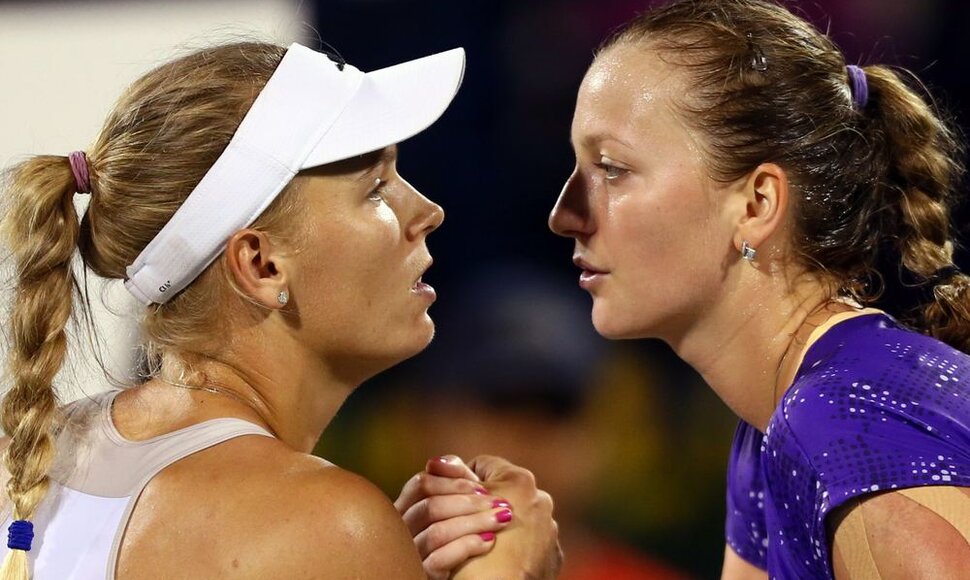 Caroline Wozniacki ir Petra Kvitova