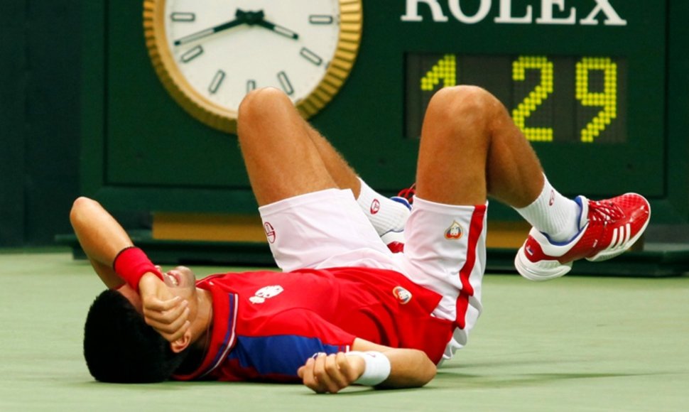 Novako Džokovičiaus traumą Daviso taurės finale