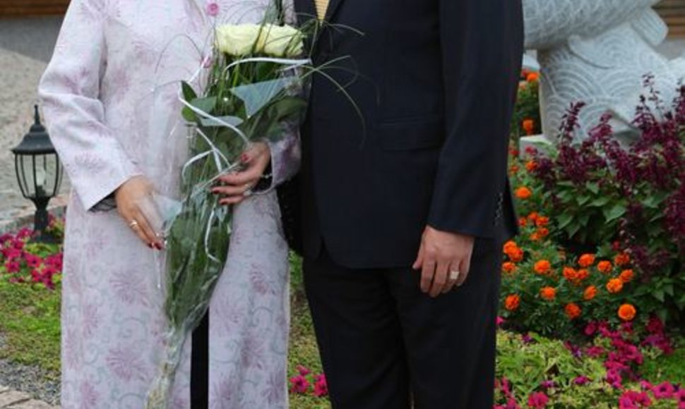 Žilvinas Elvikis su žmona Daina