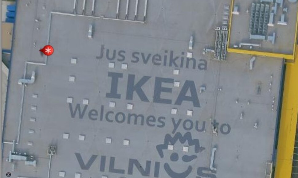 „Ikea“ iš paukščio skrydžio